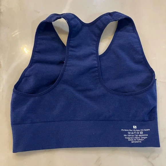 Women's Blue Sports Bra - Picture 4 of 4